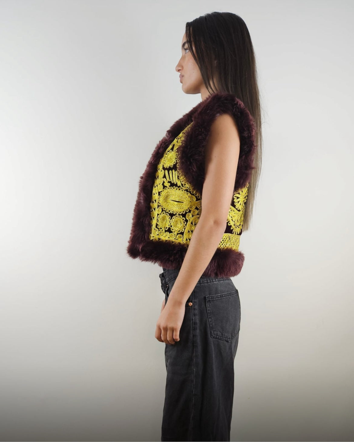 Rita Handmade Afghan Vest