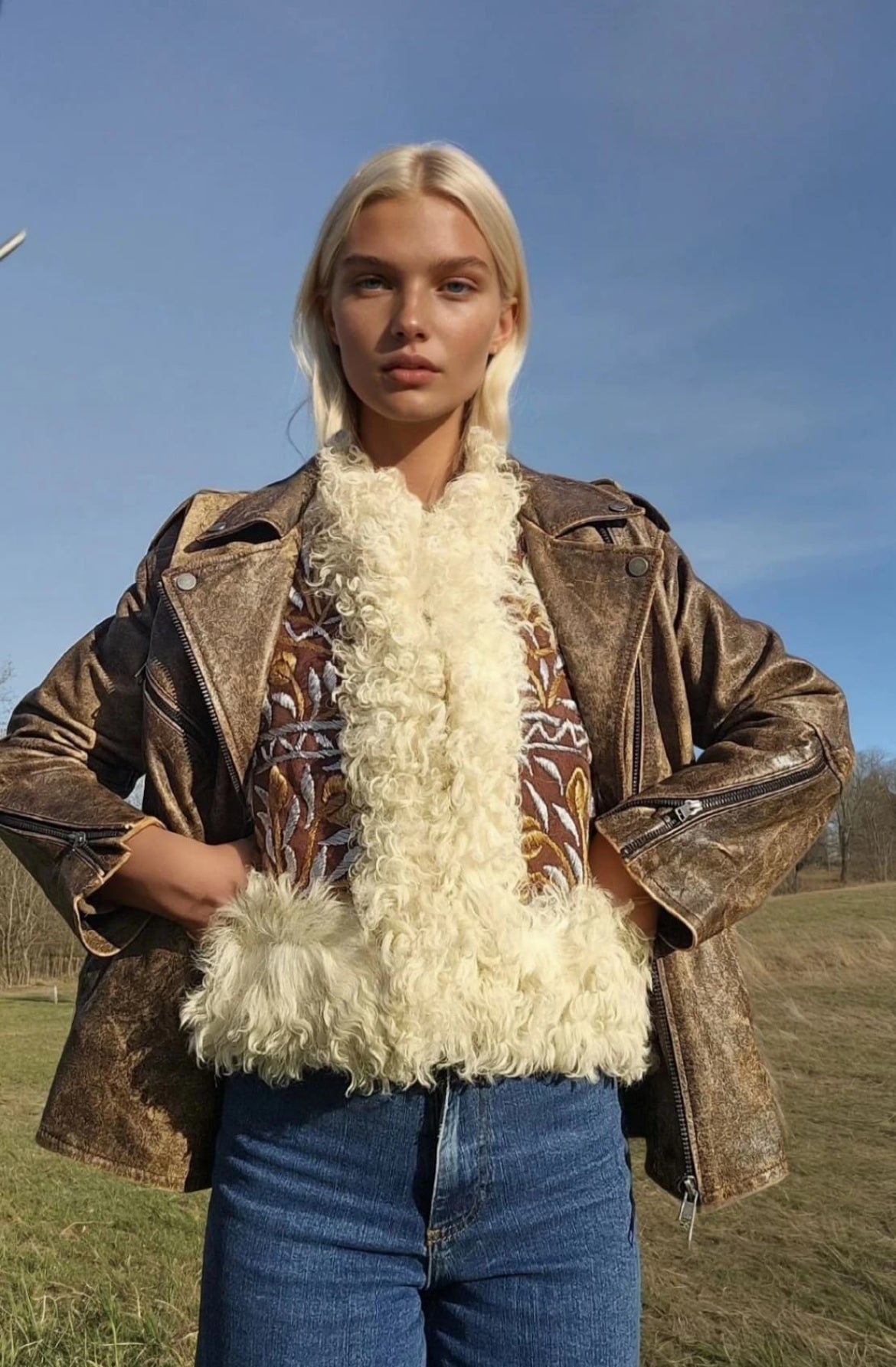 Saba Handmade Afghan Vest