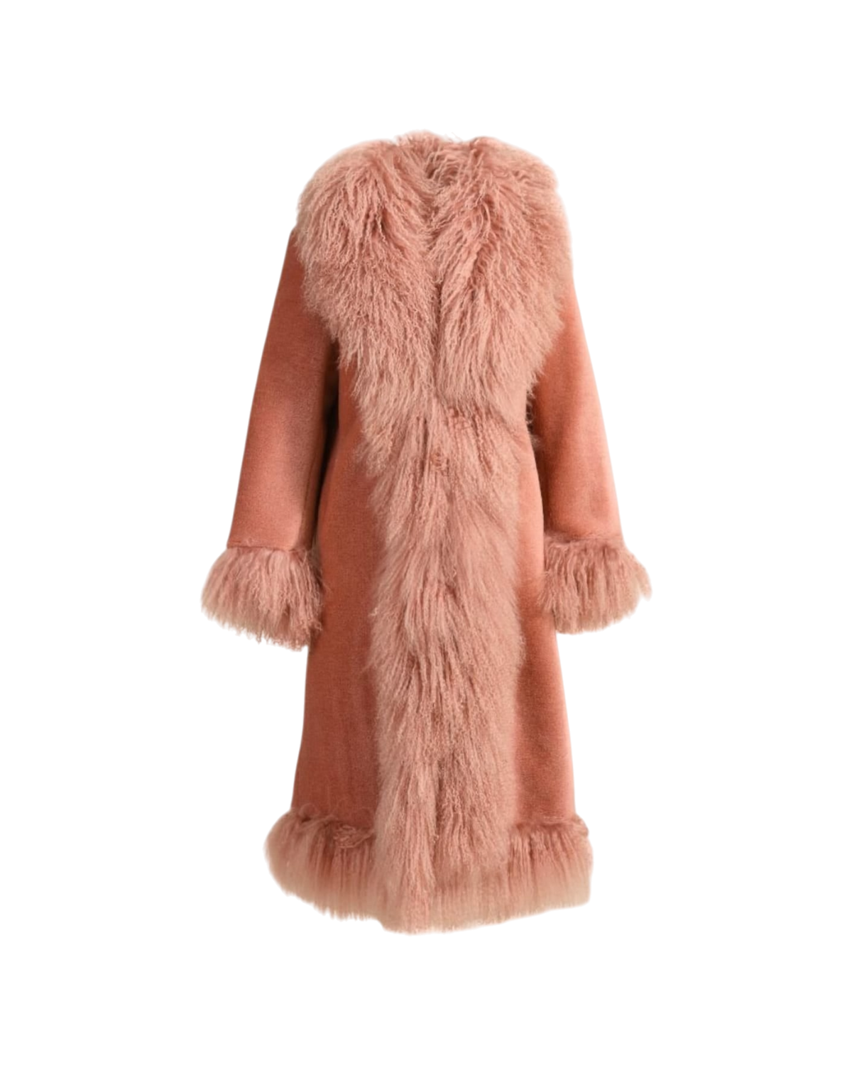 Teddy Coat in Peach #Colour_Peach