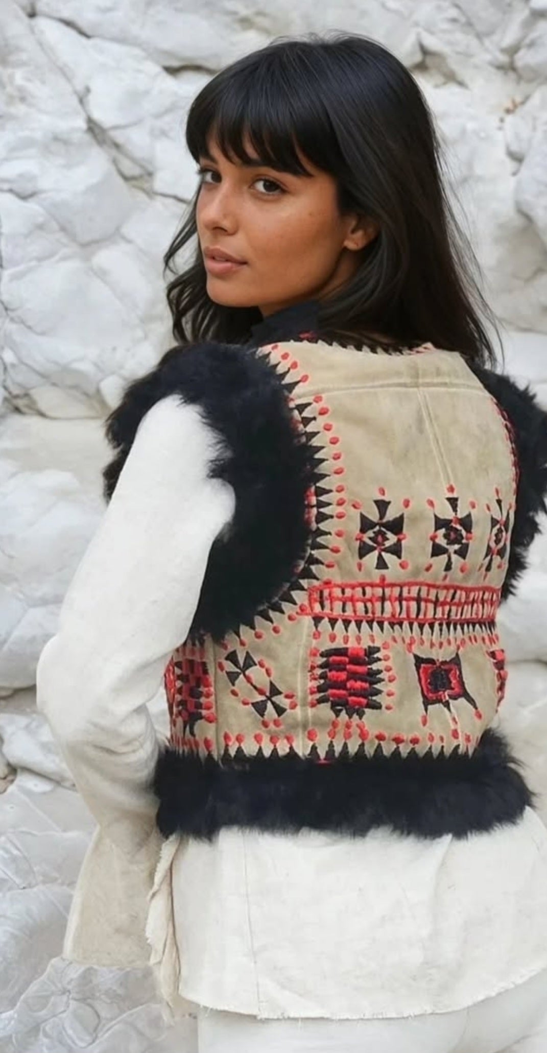 Lolaka Handmade Afghan Vest