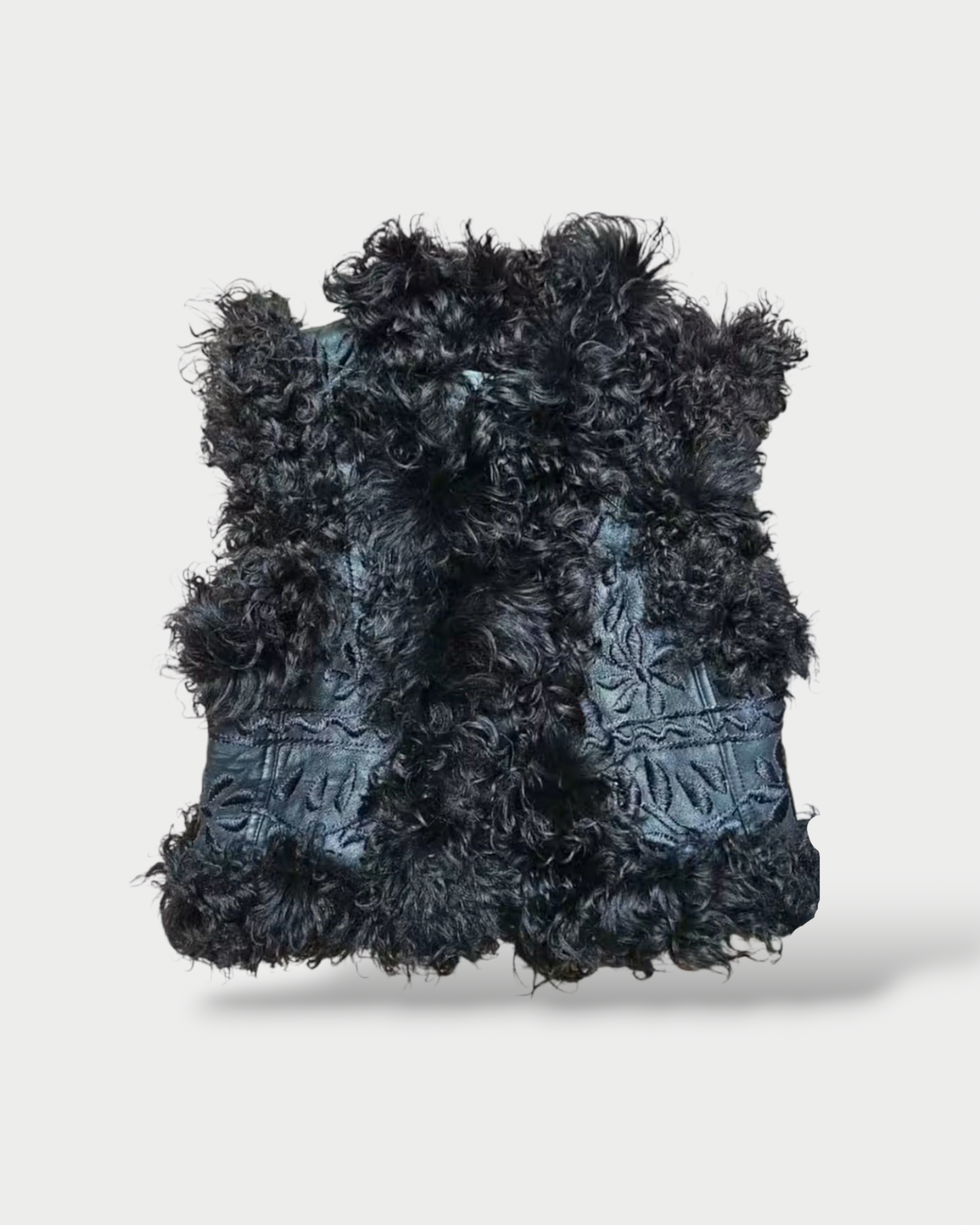 Homeira Handmade leather Afghan Vest